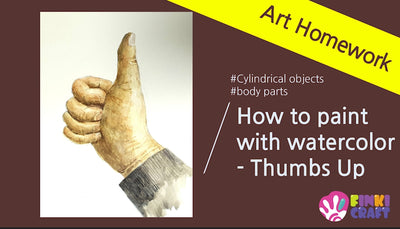 How to paint with watercolor Thumbs Up 👍