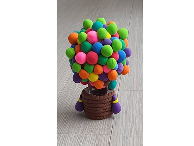 How to make hot air balloon with clay 🔥🪂🎈 ♨