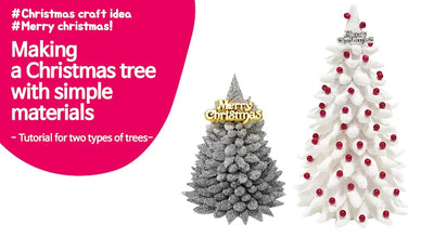 Making a Christmas tree with simple materials