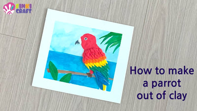 How to make a parrot out of clay 🦜