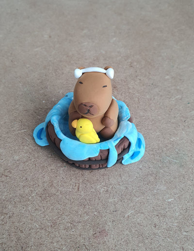 Cute Capybara is Going to Take a Bath 🛁 🦫₍ᐢ-(ｪ)-ᐢ₎🦦