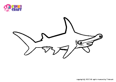 Hammerhead Shark Coloring Pages