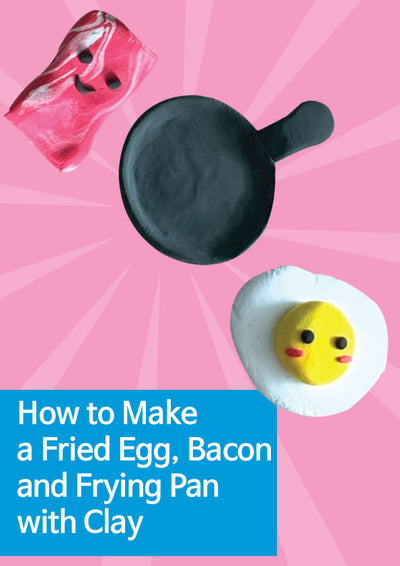 How to Make a Fried Egg, Bacon, and Frying Pan with Clay 🍳🥓
