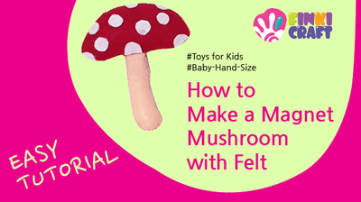 Felt tutorial | How to Make a Magnet Mushroom with Felt