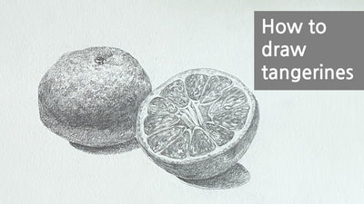 How to draw tangerines 🍊