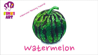 How to paint a watermelon