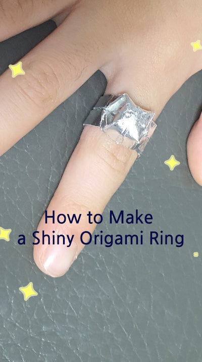 How to Make a Shiny Origami Ring 💍✨