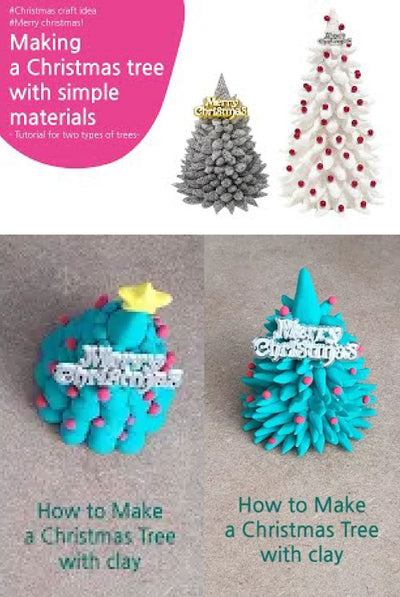 Clay Christmas Trees You’ll Love to Make 🎄✨