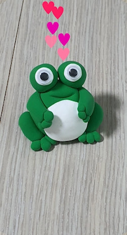 Frog with clay SUPER EASY!🐸