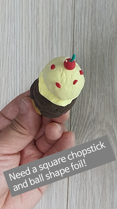 How to make a delicious icecream with clay 🍦