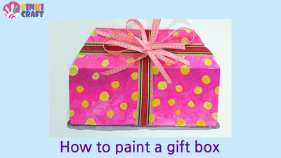 How to paint a gift box | SUPER EASY