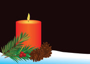 Christmas Candle Vector Vector Art and Graphics, Digital  image  EPS, AI file