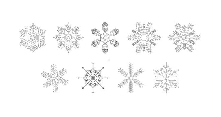 Snowflake, Winter, Christmas, Digital EPS, AI file